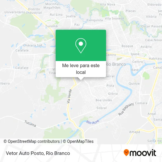 Vetor Auto Posto mapa