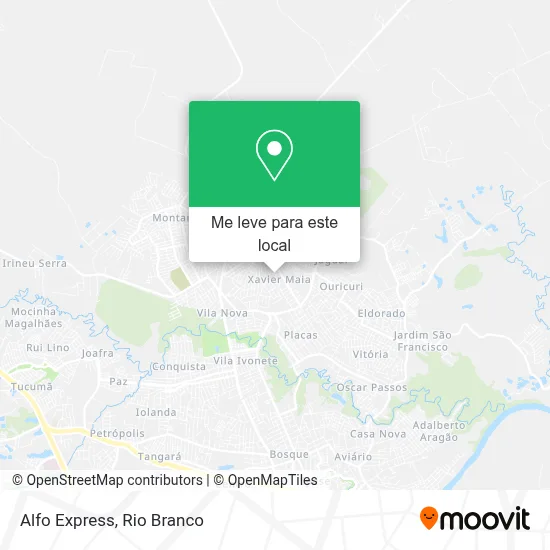 Alfo Express mapa