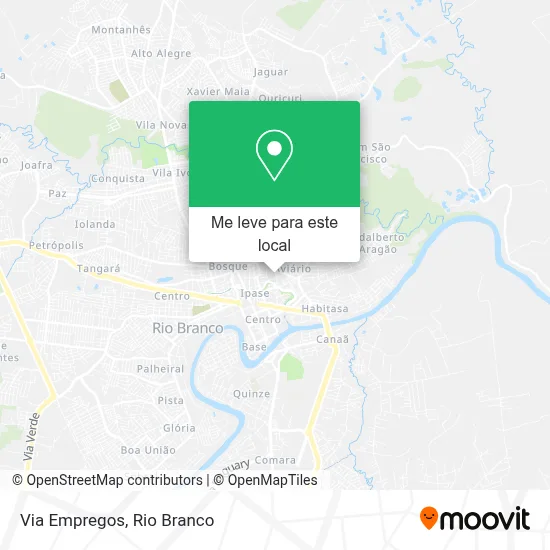 Via Empregos mapa