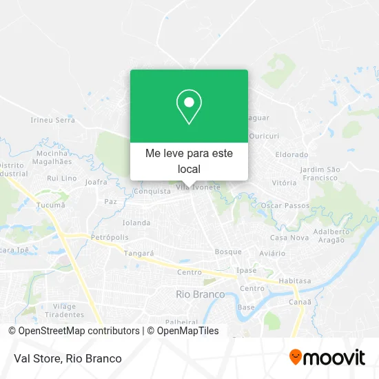 Val Store mapa