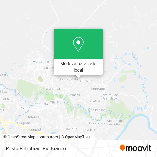 Posto Petrobras mapa