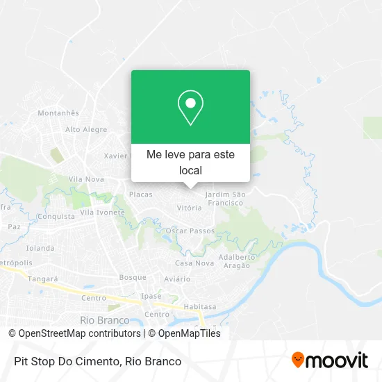 Pit Stop Do Cimento mapa