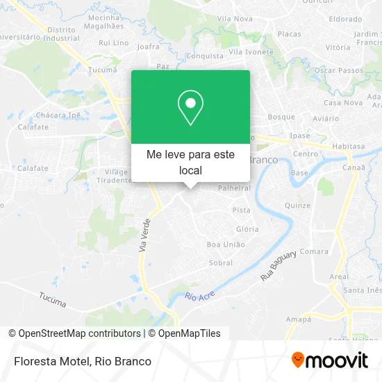 Floresta Motel mapa