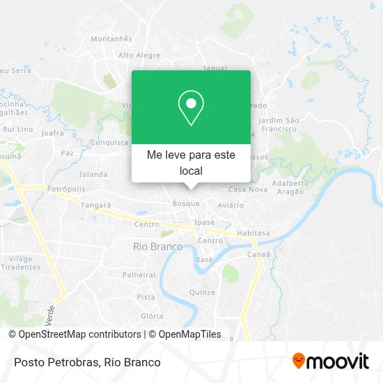 Posto Petrobras mapa