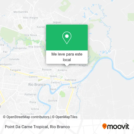 Point Da Carne Tropical mapa