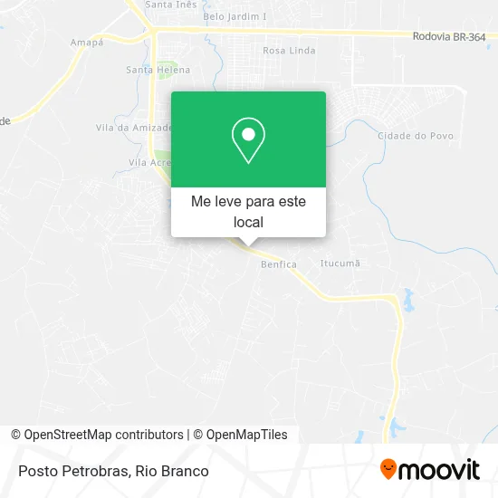 Posto Petrobras mapa