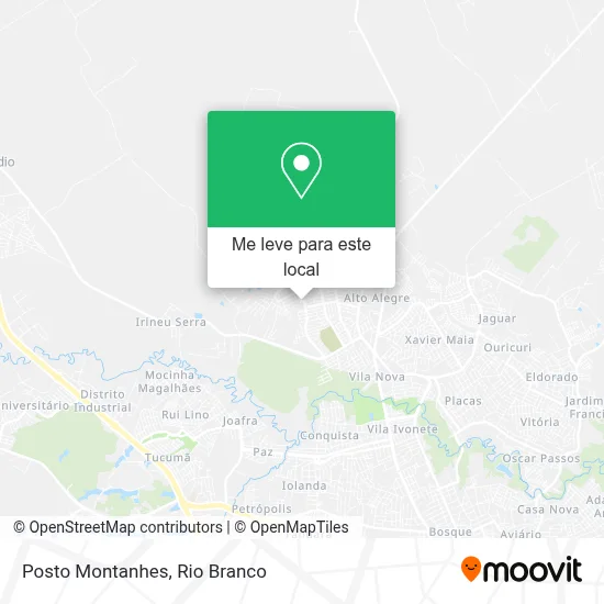 Posto Montanhes mapa