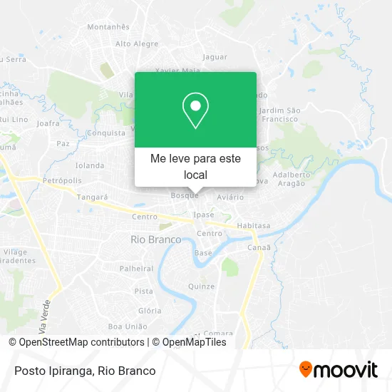 Posto Ipiranga mapa