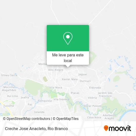 Creche Jose Anacleto mapa
