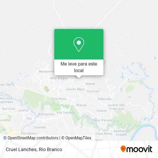 Cruel Lanches mapa