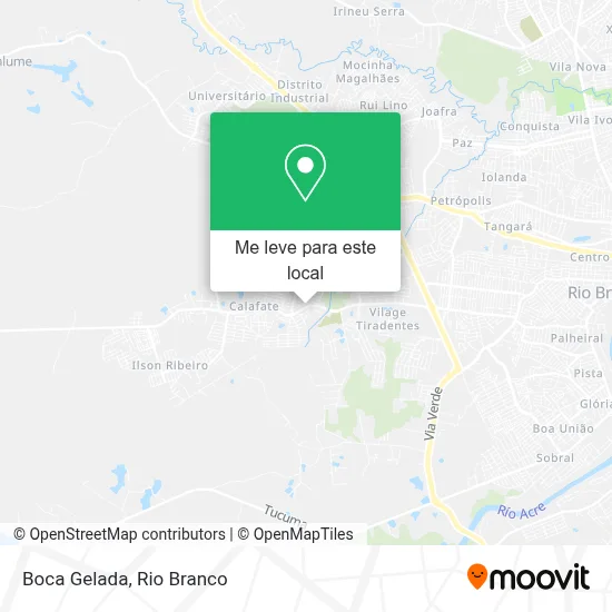 Boca Gelada mapa