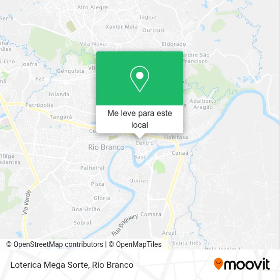 Loterica Mega Sorte mapa