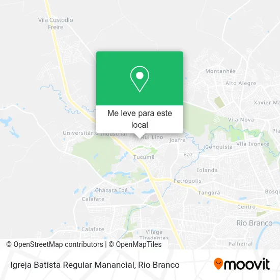 Igreja Batista Regular Manancial mapa