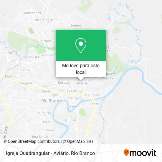 Igreja Quadrangular - Aviário mapa