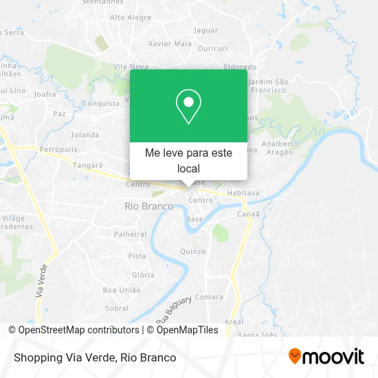 Shopping Via Verde mapa