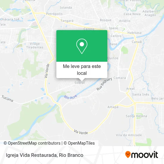 Igreja Vida Restaurada mapa