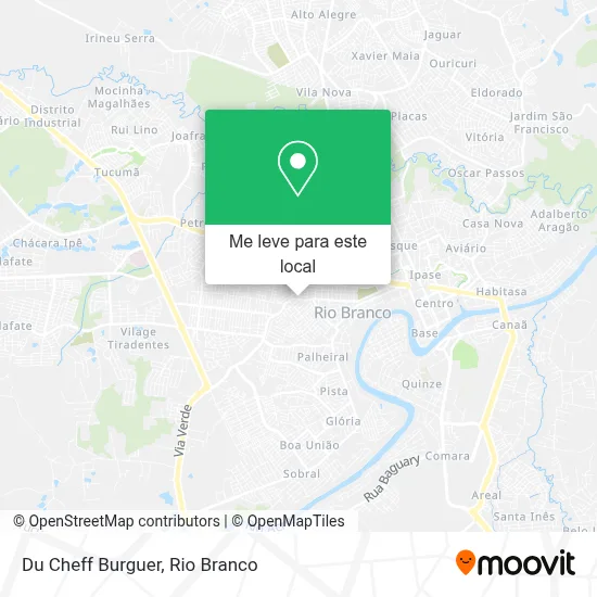 Du Cheff Burguer mapa