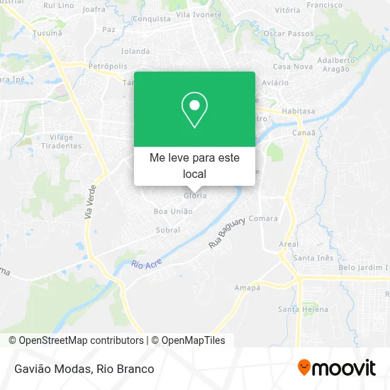 Gavião Modas mapa