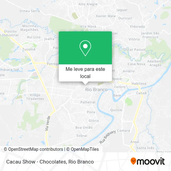 Cacau Show - Chocolates mapa