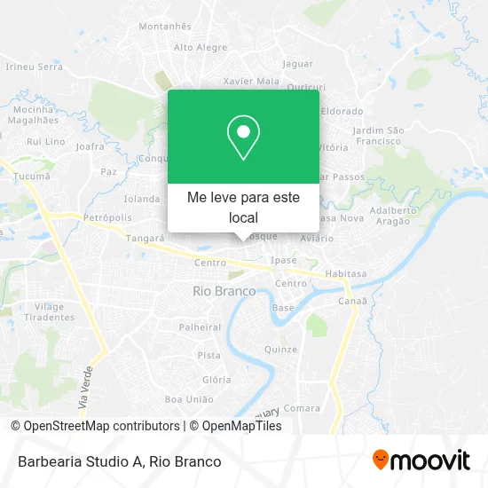 Barbearia Studio A mapa