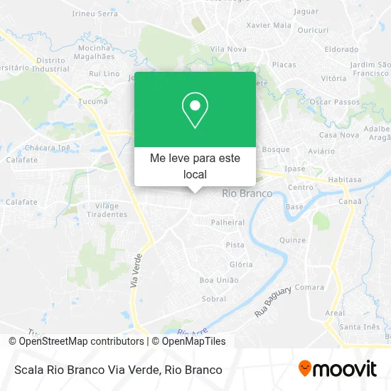 Scala Rio Branco Via Verde mapa