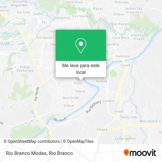 Rio Branco Modas mapa