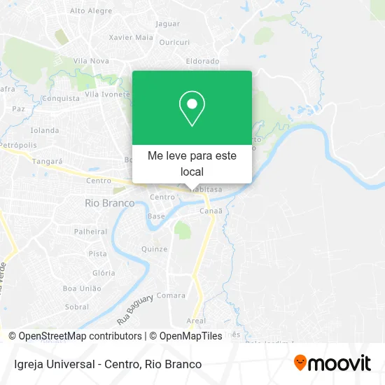 Igreja Universal - Centro mapa