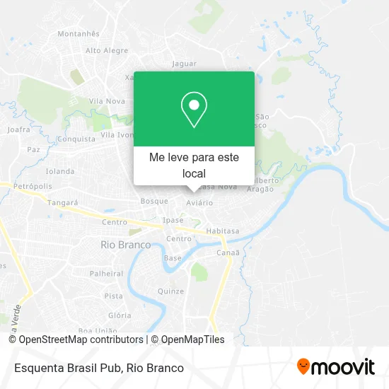 Esquenta Brasil Pub mapa