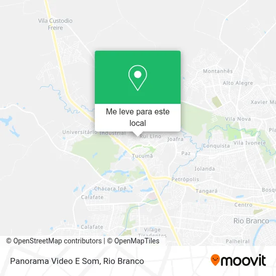 Panorama Video E Som mapa