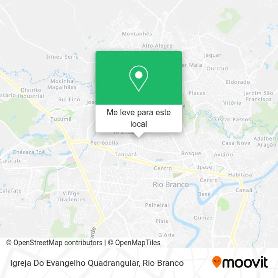 Igreja Do Evangelho Quadrangular mapa