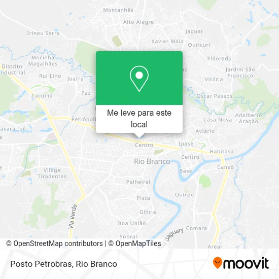 Posto Petrobras mapa