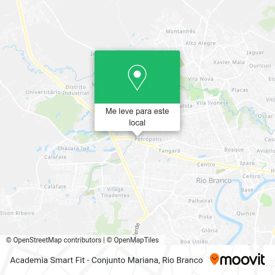 Academia Smart Fit - Conjunto Mariana mapa