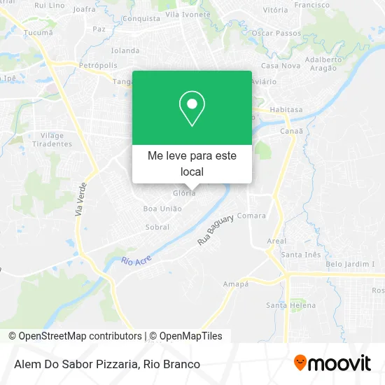 Alem Do Sabor Pizzaria mapa