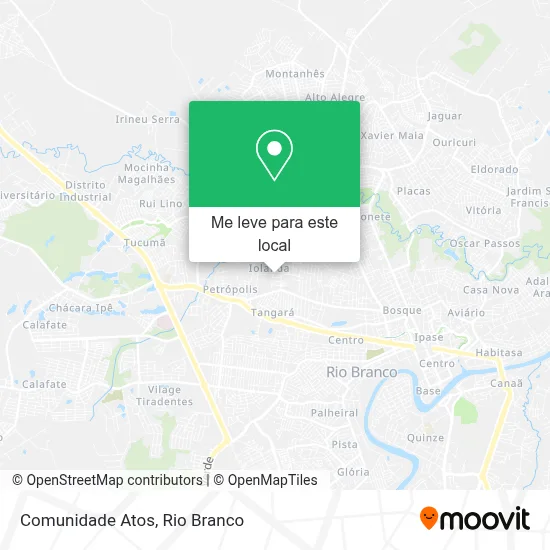 Comunidade Atos mapa