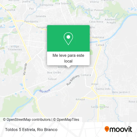 Toldos 5 Estrela mapa