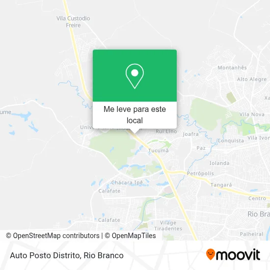Auto Posto Distrito mapa