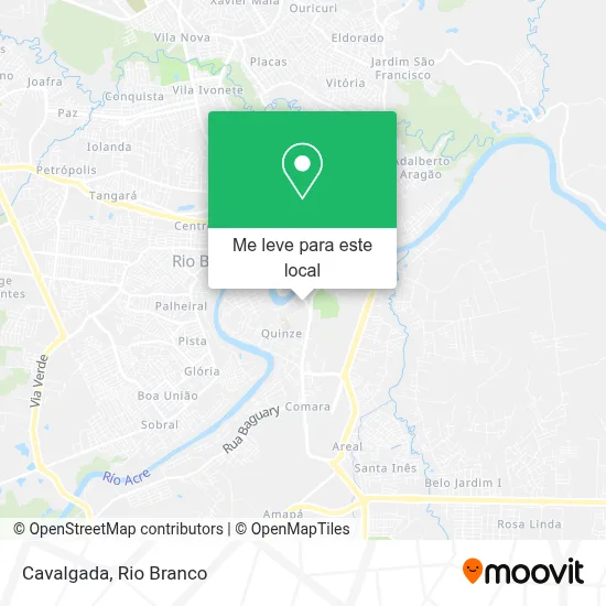 Cavalgada mapa