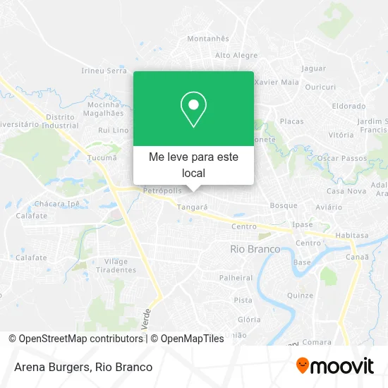 Arena Burgers mapa