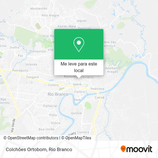 Colchões Ortobom mapa