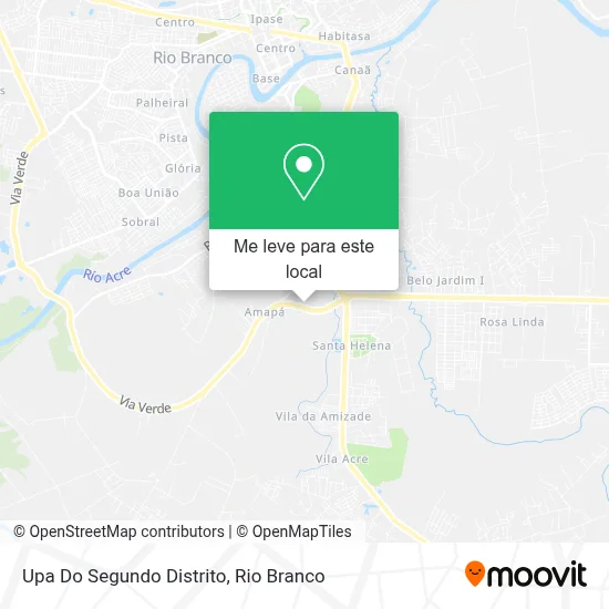 Upa Do Segundo Distrito mapa