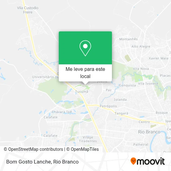 Bom Gosto Lanche mapa