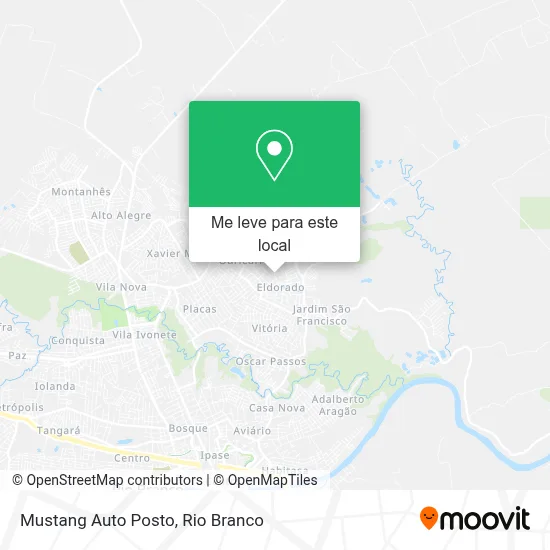 Mustang Auto Posto mapa