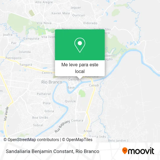 Sandaliaria Benjamin Constant mapa