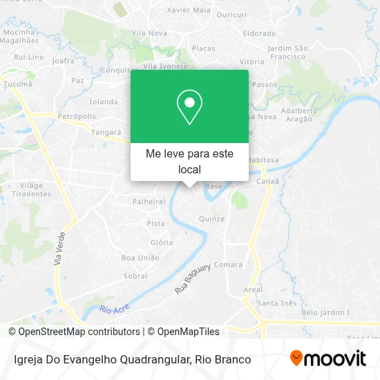 Igreja Do Evangelho Quadrangular mapa