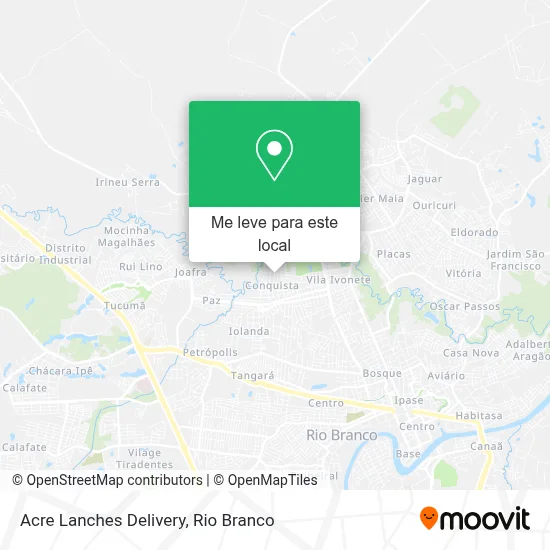 Acre Lanches Delivery mapa
