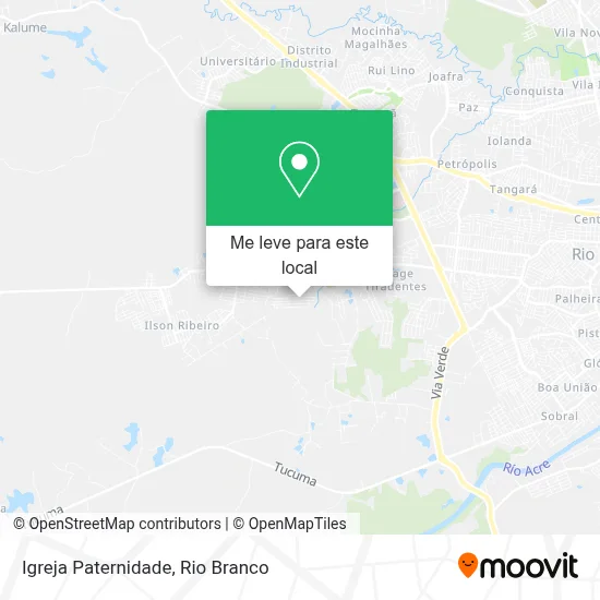 Igreja Paternidade mapa