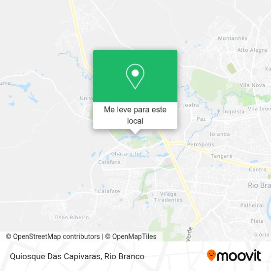 Quiosque Das Capivaras mapa