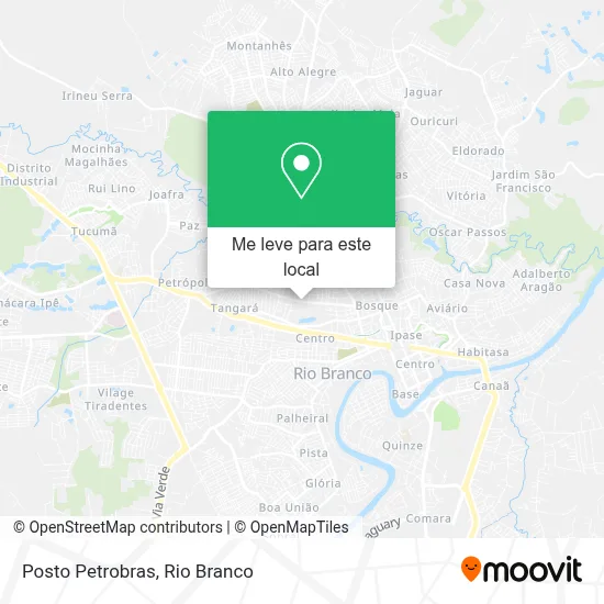 Posto Petrobras mapa