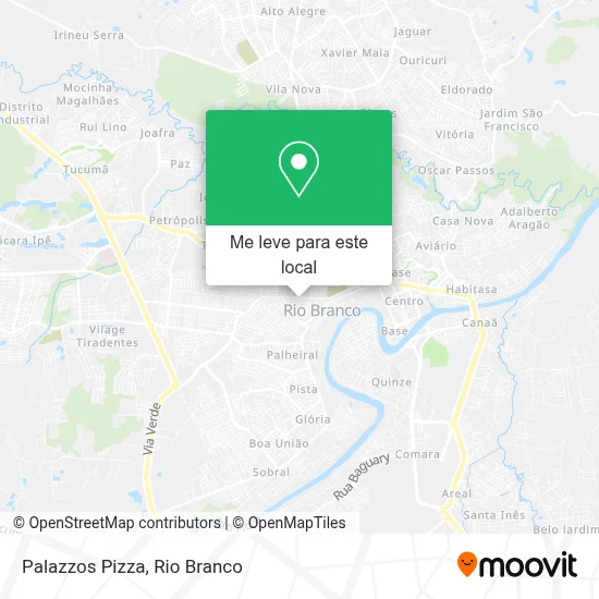 Palazzos Pizza mapa