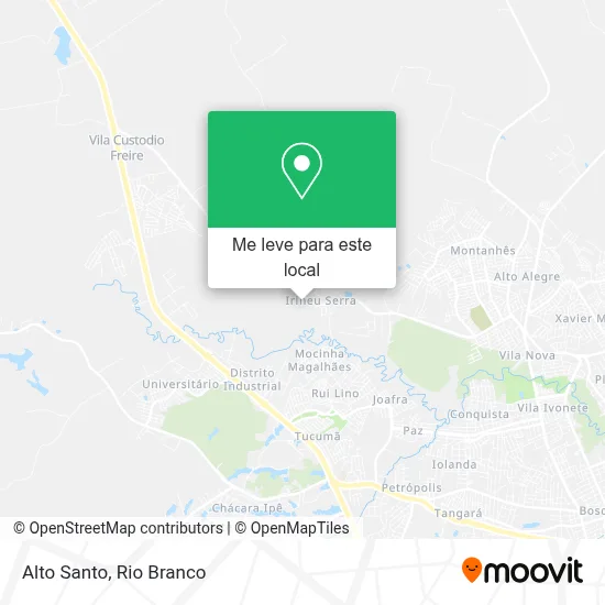 Alto Santo mapa